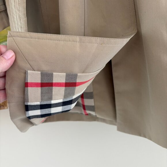 Burberry The Sandringham Heritage Trench Short Coat England Size US 0 XS - Picture 16 of 16